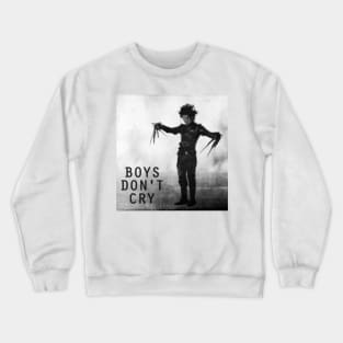 the cure boys don't cry edward scissorhands Crewneck Sweatshirt